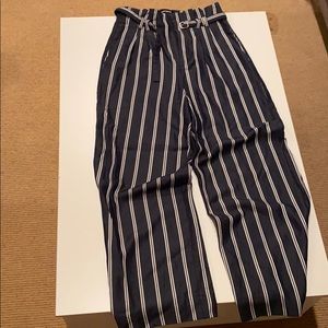 Express wide leg striped pants